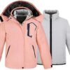 wantdo Girl's Ski Jacket Warm 3 in 1 Winter Coat Fleece Line...