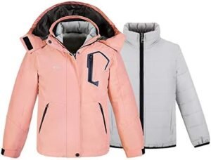 wantdo Girl's Ski Jacket Warm 3 in 1 Winter Coat wantdo Girl's Ski Jacket Warm 3 in 1 Winter Coat Fleece Line...
