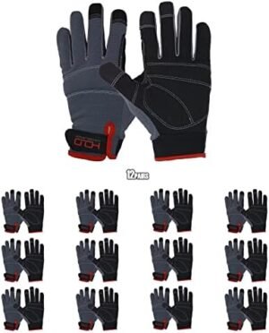 HANDLANDY Bulk Work Gloves for Men Pack of 12 Touch HANDLANDY Bulk Work Gloves for Men Pack of 12 Touch Screen F...
