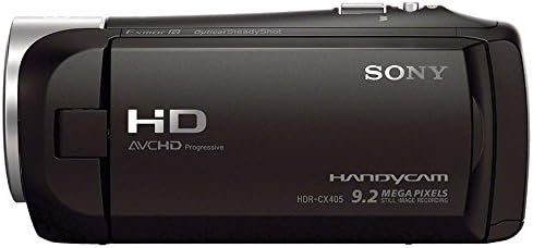 Sony HDR-CX405 HD Handycam (HDRCX405/B) + 64GB Memory Card +...
