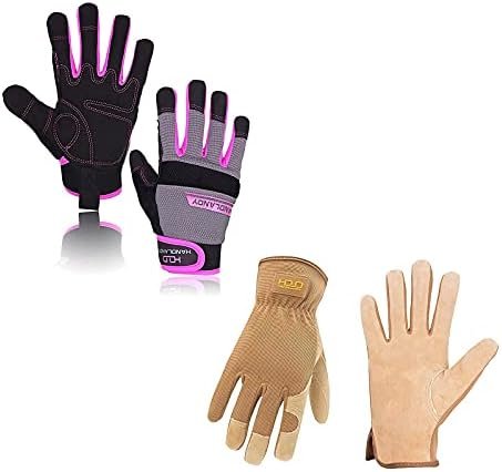 HANDLANDY Bundle - 2 Pairs Utility Mechanic Working Touch Sc...