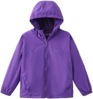 GRANDWISH Boys Girls Waterproof Rain Jacket, Lightweight Act... GRANDWISH Boys Girls Waterproof Rain Jacket, Lightweight Act...