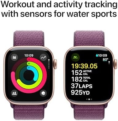 Apple Watch Series 10 [GPS 42mm case] Smartwatch with Rose G...