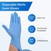 Schneider Nitrile Exam Gloves, Blue, 4 mil, Powder-Free, Lat...