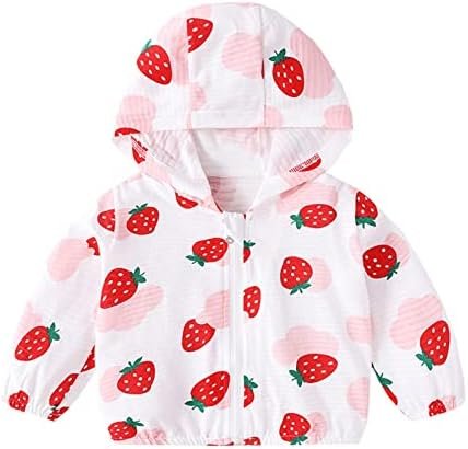 Kids Baby Toddler Girls Strawberry Print Spring Fall Outerwe...