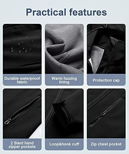 CREATMO US Women's Lightweight Waterproof Long Softshell Tac...