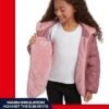 Reebok Girls' Reversible Puffer Jacket - Quilted Winter Coat...