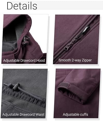 Outdoor Ventures Women's Softshell Jacket with Removable Hoo...