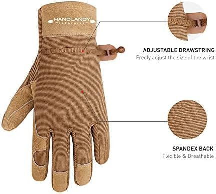 HANDLANDY Women Safety Work Gloves Utility Touch Screen Work...