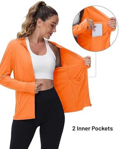 TACVASEN Women's Sun Hoodies Lightweight Jacket for Women Zi...