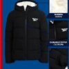 Reebok Girls' Winter Jacket – Heavyweight Quilted Puffer Par...