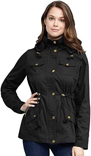 Made By Johnny Women's Casual Military Anorak Jacket Safari ...