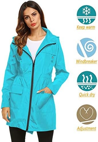 Lomon Women Waterproof Lightweight Rain Jacket Active Outdoo...