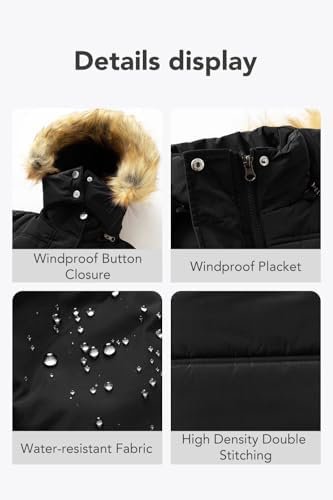 Garemcy Women's Winter Coat Water Resistant Long Puffer Jack...