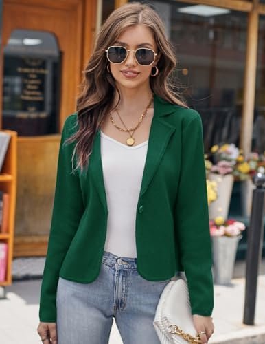 GRACE KARIN Women Sweater Blazer Casual Work Croppped Cardig...