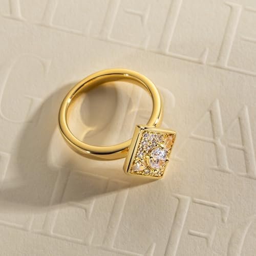 2CT/3CT Cubic Zirconia Yellow Gold Engagement Ring Round Cut...