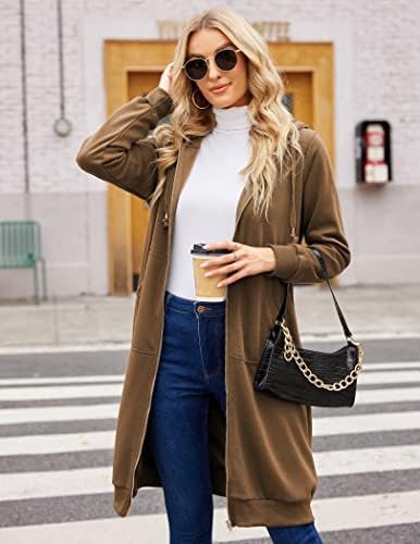 ELESOL Women Casual Zip up Fleece Hoodies Tunic Sweatshirt L...