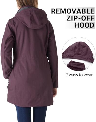 Outdoor Ventures Women's Softshell Jacket with Removable Hoo...