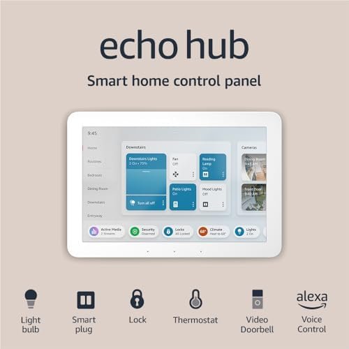 Amazon Echo Hub | 8” smart home control panel with Alexa | C...