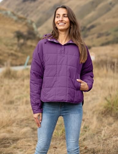 AMEBELLE Women's Oversized Hooded Puffer Jacket Quilted Jack...