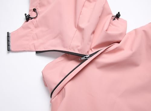 Boys Girls Lightweight Raincoat Waterproof Hooded Rain Jacke...