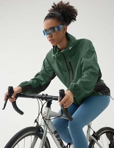 LOMON Lightweight Active Rain Jacket Hooded Water Resistant ...