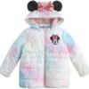 Disney Minnie Mouse Girls Puffer Jacket with Ears and Bow fo...