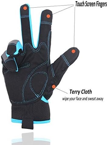 HANDLANDY Breathable Gardening Gloves & Work Gloves for Men ...