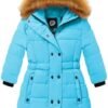 FARVALUE Girls Warm Winter Coats Water Resistant Thicken Lon...