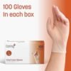 Caring Vinyl Exam Gloves Powder Free and Not Made with Natur...