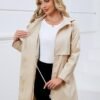 Bloggerlove Rain Jacket for Women Waterproof with Hood Trech...
