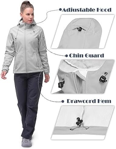 33,000ft Women's Softshell Jacket, Fleece Lined Warm Jacket ...