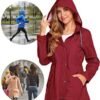 ZHENWEI Womens Lightweight Hooded Waterproof Active Outdoor ...