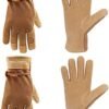 HLDD HANDLANDY Work Gloves for Women and Ladies, Leather Gar...