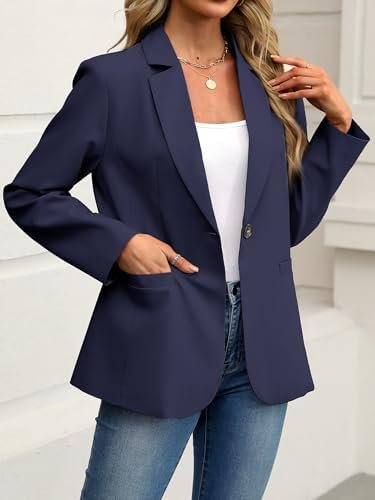 ELLEVEN Women's Blazer Business Casual Lightweight Suit - Lo...
