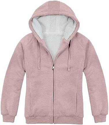 Outfitters Women's Fleece Lined Zip Up Hoodies Casual Hooded...
