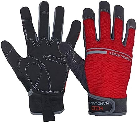 HANDLANDY Breathable & Flexible Work Gloves for Men & Women,...