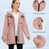 wantdo Women's Lightweight Rain Jackets Waterproof Long Rain...
