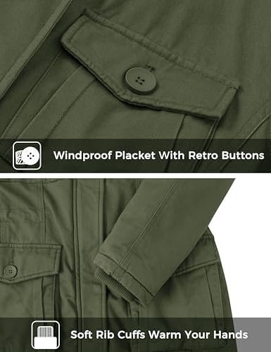 wantdo Women's Winter Parka Coat Sherpa Lined Warm Cotton Ja...