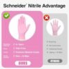 Schneider Nitrile Exam Gloves, 4 Mil Pink Disposable Gloves,...
