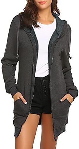 Locryz Women's Casual Pockets Zip Up Hoodies Fleece Tunic Sw... Locryz Women's Casual Pockets Zip Up Hoodies Fleece Tunic Sw...