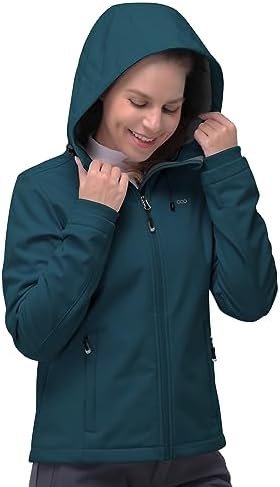 33,000ft Women's Softshell Jacket, Fleece Lined Warm Jacket ...