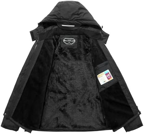 Men's Ski Jacket Winter Warm Snow Coat Waterproof Windbreake...