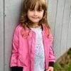 Arshiner Girls Bomber Jacket Casual Coat Zip Up Outerwear wi...