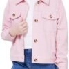 WULFUL Girl's Fashion Button Down Corduroy Jackets Casual Fa...