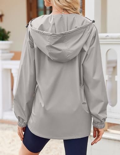 Zeagoo Women's Waterproof Rain Jacket With Hood - Lightweigh...