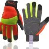 HANDLANDY Hi-vis Reflective Work Gloves, Anti Vibration Safe...