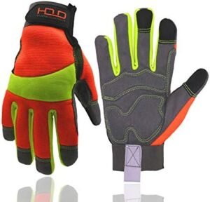HANDLANDY Hi-vis Reflective Work Gloves, Anti Vibration Safe... HANDLANDY Hi-vis Reflective Work Gloves, Anti Vibration Safe...