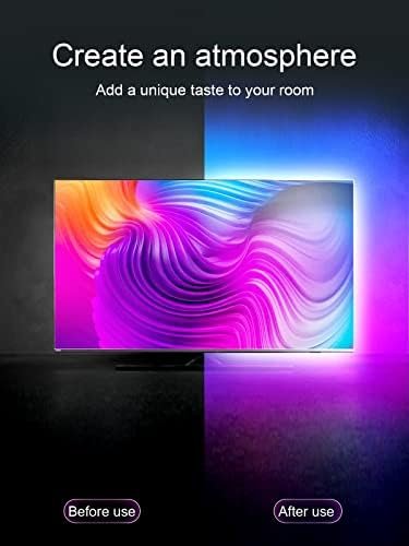 TV Backlights, 13.1FT LED Lights for 32-65 Inch TV, RGB TV L...