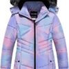 Pursky Girls' Warm Winter Coat Long Parka Fleece Lined Water...